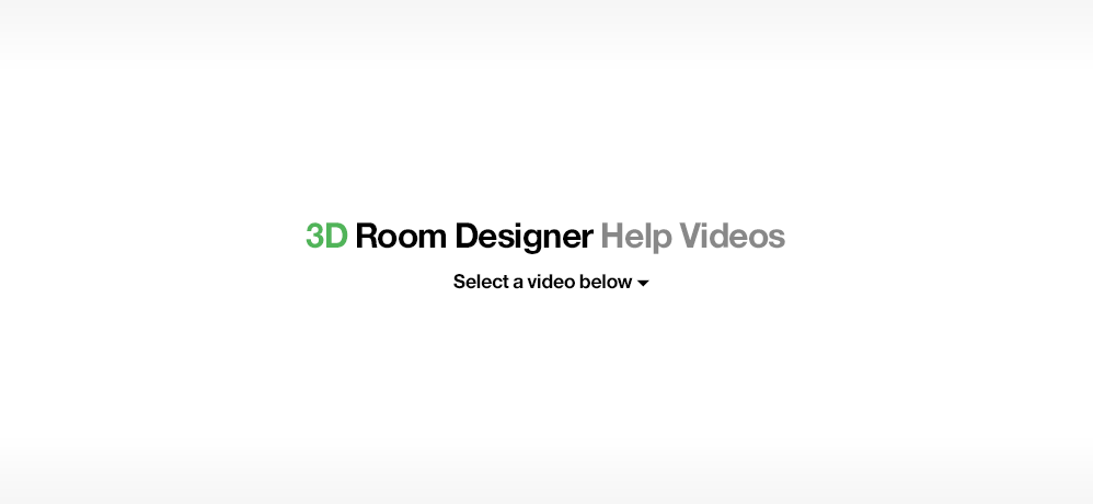 3D Room Designer Help Videos