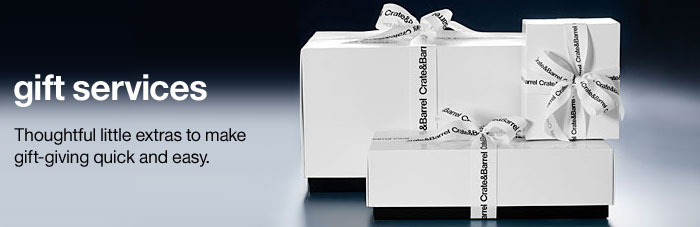 Gift Services. Thoughtful little extras to make gift-giving quick and easy.