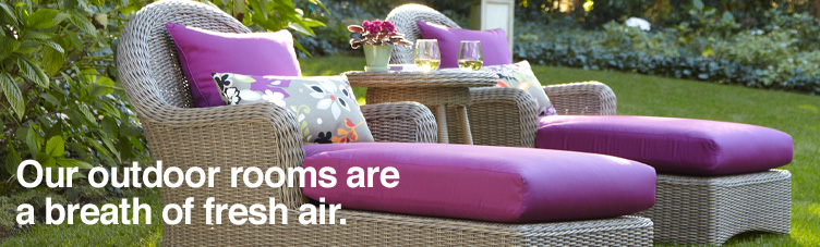 Our outdoor rooms are a breath of fresh air.