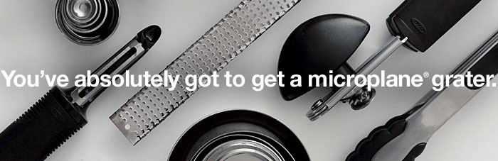 You've absolutely got to get a microplane grater.