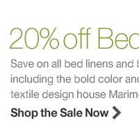 20% off Bedding Event
