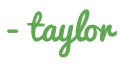 Taylor sign