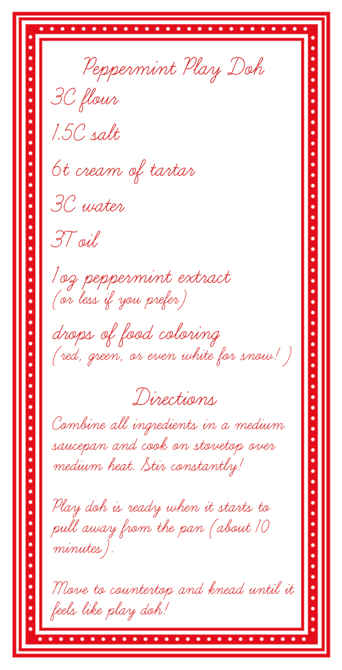 Peppermint Play Doh Recipe 2