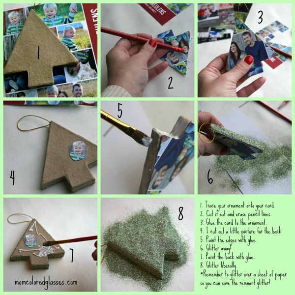 Old Christmas Card DIY Projects - Christmas Card Ornaments 2