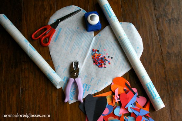 Contact Paper Sun-Catcher DIY - Crate&Kids Blog