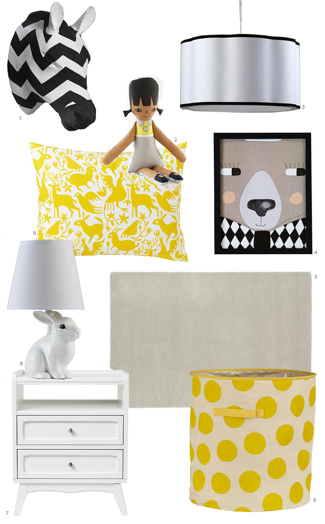 Black and white + YELLOW