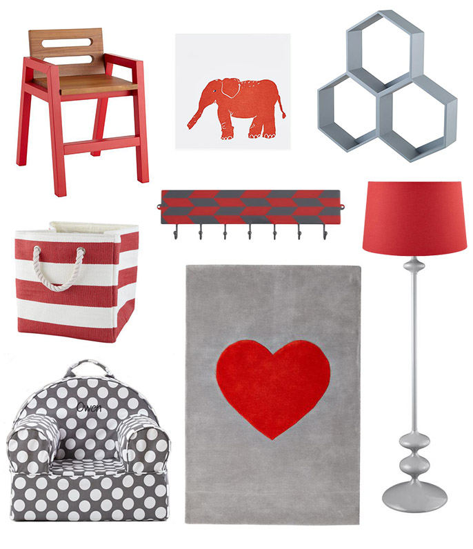 GREY RED