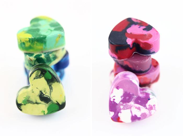 DIY Valentines Heart Crayons 2