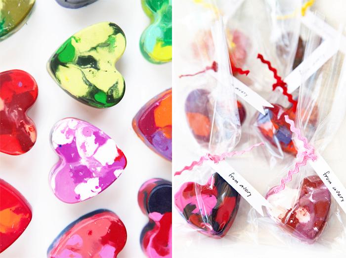DIY Valentines Heart Crayons 3