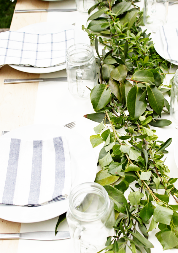 Setting a Natural Spring Table