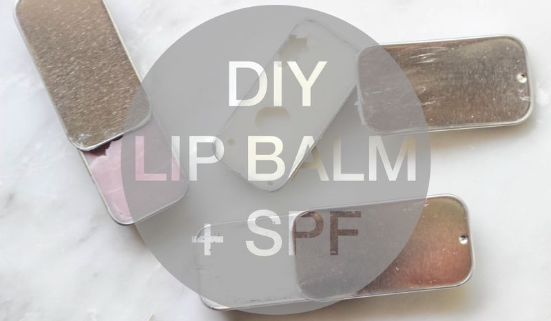DIY Lip Balm with SPF