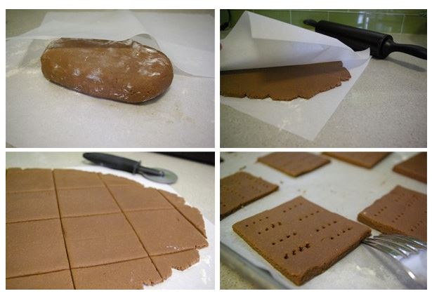 Homemade Chocolate Graham Crackers 1