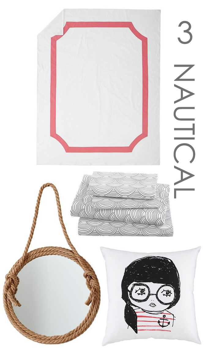 Mix & Match Girls Bedding: Nautical 