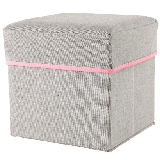 Pink Storage Ottoman | The Land of Nod