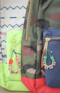 DIY Kids Backpack Name Tags