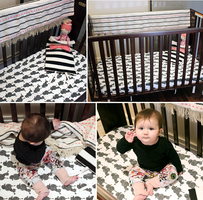 Turning Your Hotel Room into a Nursery - Crib Bedding