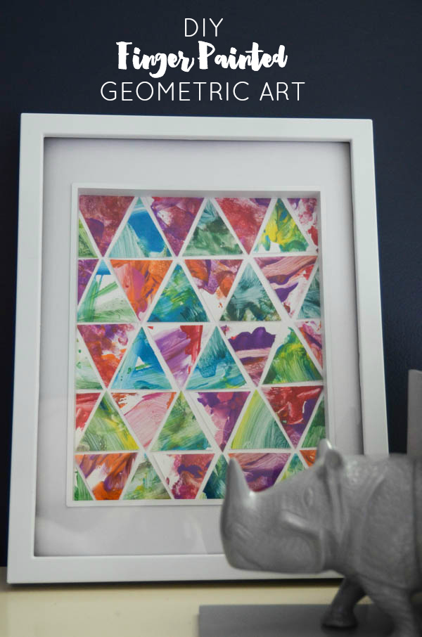 DIY Toddler Finger Painting Geometric Art - Crate&Kids Blog