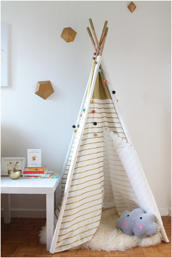 Squirrelly Minds Gender Neutral Nursery - Teepee