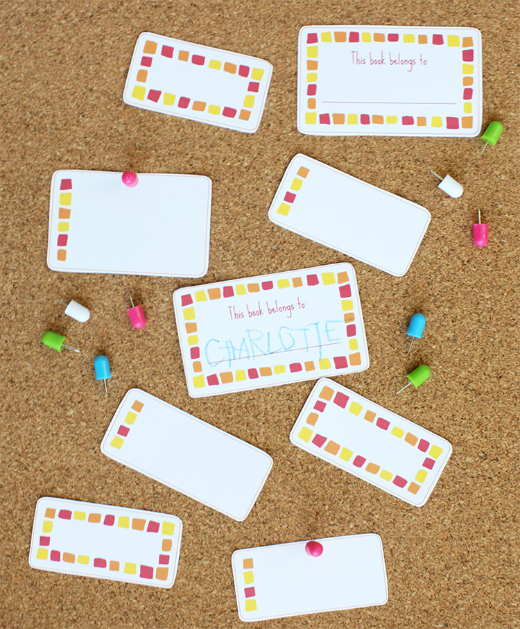Printable School Labels