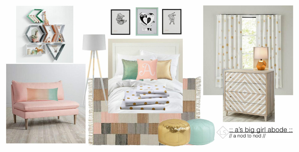 Big Girl Room Moodboard