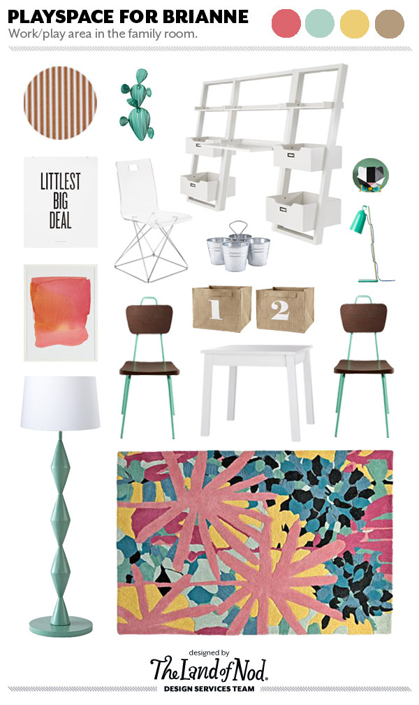 Kids Playroom Design in a Shared Small Space
