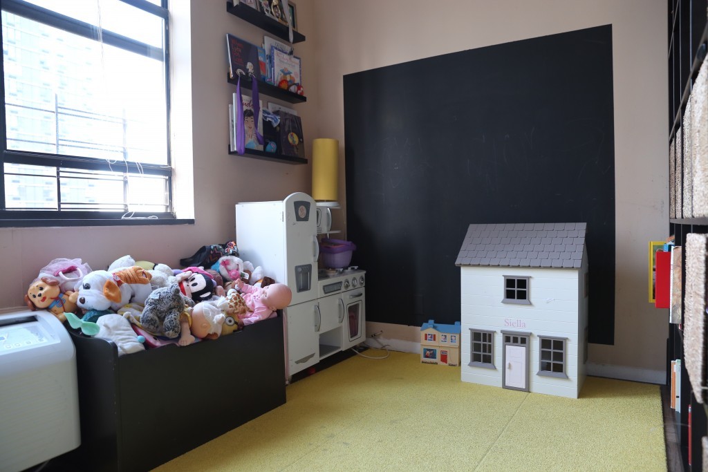Kids Playroom Design in a Shared Small Space - BEFORE