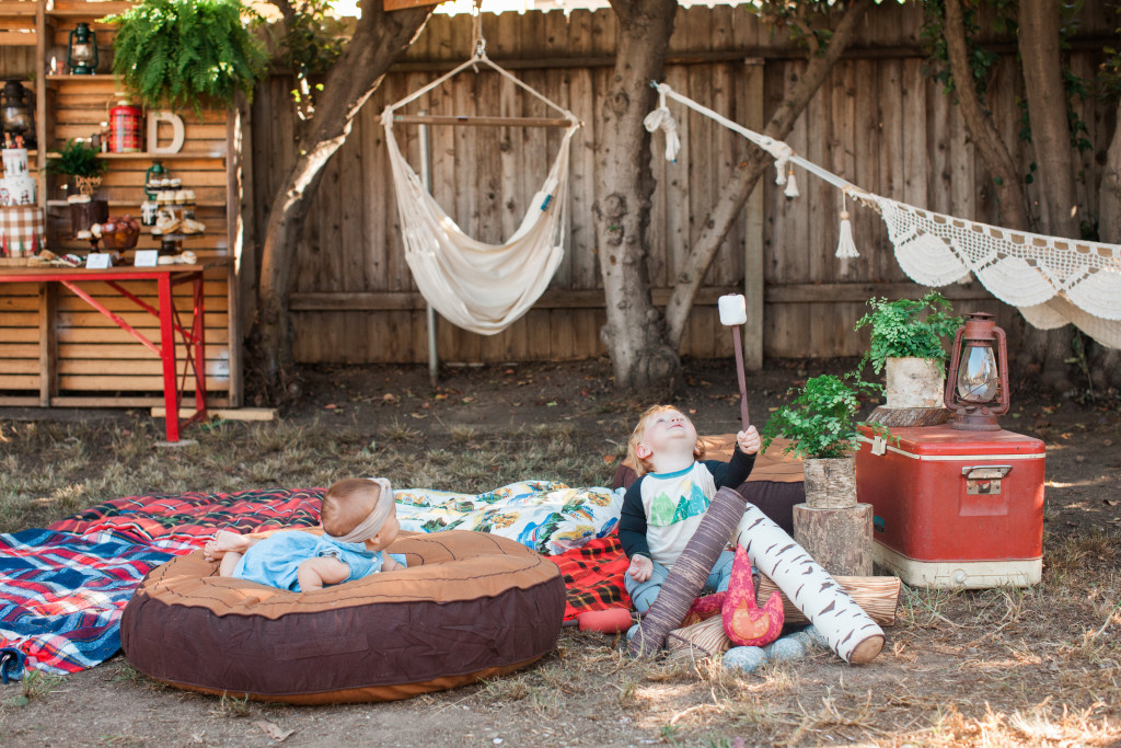 Camping Themed First Birthday Party