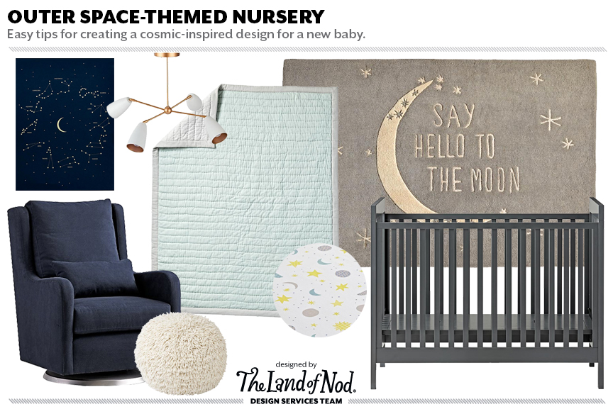 outer space themed nursery