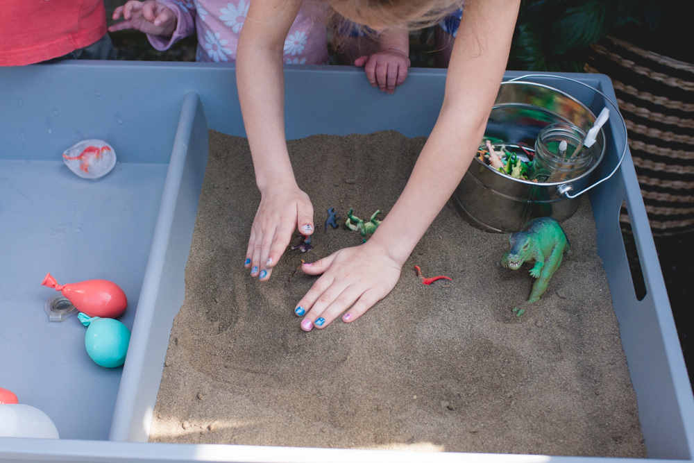 DIY Dinosaur Excavation Sensory Activity