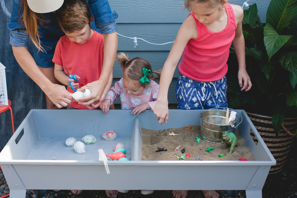 DIY Dinosaur Excavation Sensory Activity