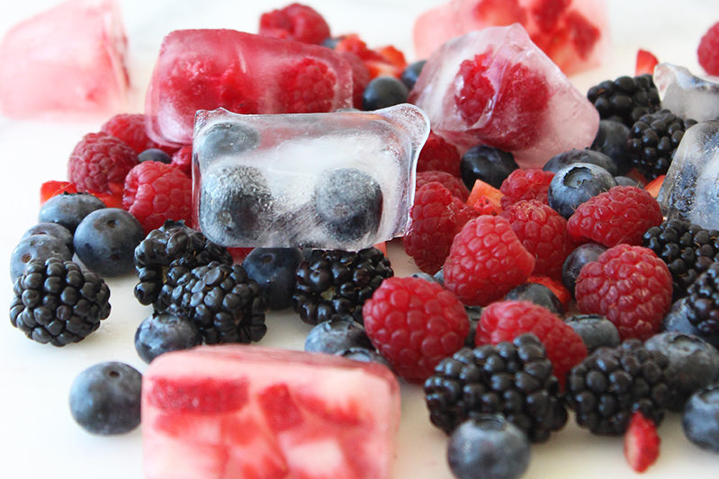 Summer Berry Ice Cubes - The Harvest Kitchen