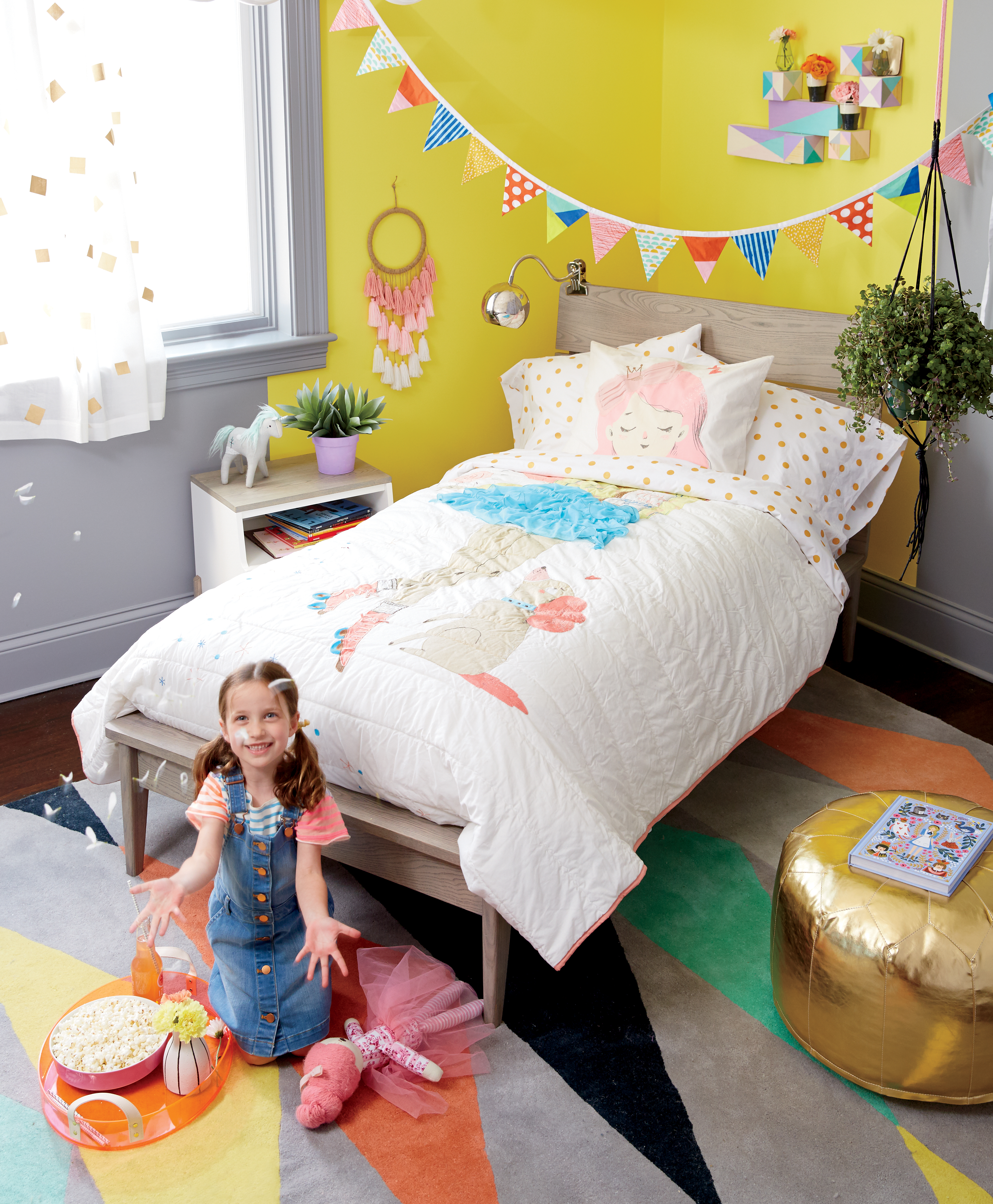 Get the Look: Fresh & Fun Girls Bedroom