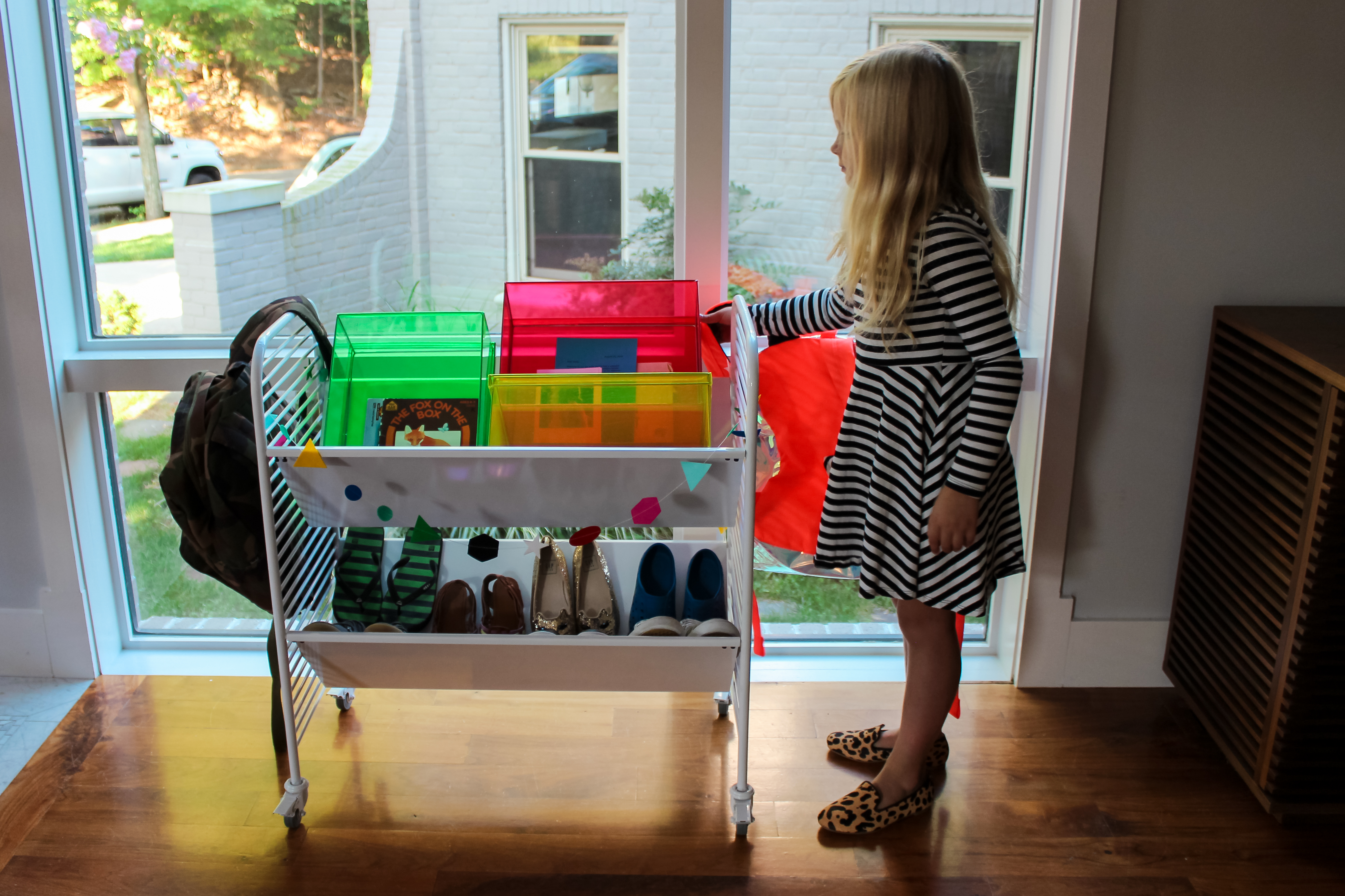 Back to School Organization: Unpack Your Backpack Station