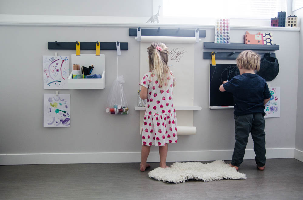 Wall Mounted Art Station for Kids - Crate&Kids Blog